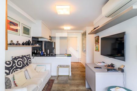 Sala de apartamento para alugar com 2 quartos, 58m² em Brooklin, São Paulo