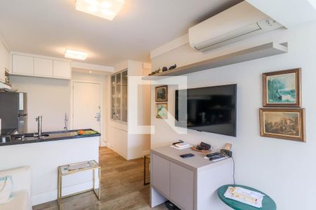 Sala de apartamento para alugar com 2 quartos, 58m² em Brooklin, São Paulo