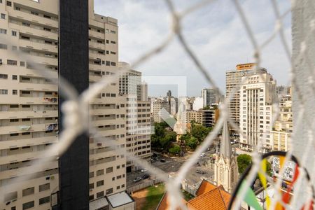Vista da Sala de apartamento à venda com 2 quartos, 32m² em República, São Paulo
