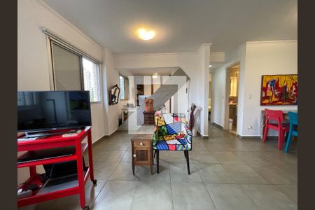 Sala de apartamento à venda com 1 quarto, 70m² em Vila Indiana, São Paulo