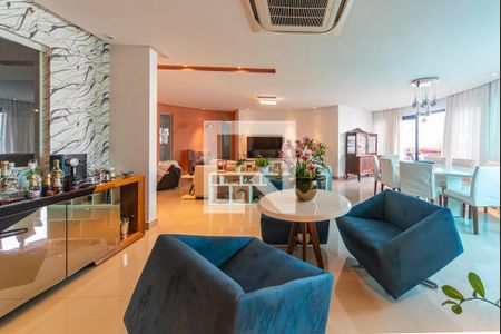 Sala de apartamento para alugar com 4 quartos, 209m² em Vila Bastos, Santo André