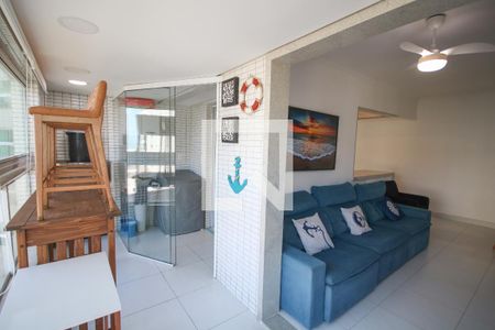 Varanda da Sala de apartamento para alugar com 2 quartos, 78m² em Vila Caiçara, Praia Grande