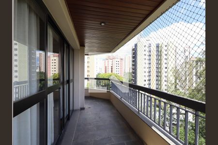 Varanda da Sala de apartamento à venda com 5 quartos, 272m² em Vila Andrade, São Paulo