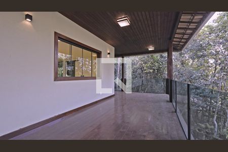 Varanda da Sala de casa de condomínio à venda com 3 quartos, 358m² em Condomínio Pasárgada, Nova Lima