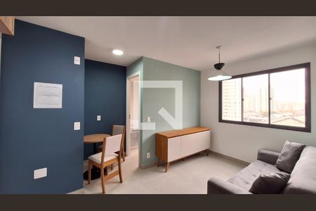 Sala/Cozinha de apartamento à venda com 2 quartos, 34m² em Barra Funda, São Paulo