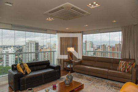 Sala de TV de apartamento à venda com 4 quartos, 385m² em Campo Belo, São Paulo