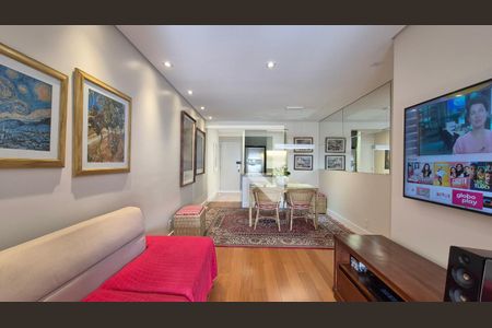 Sala de apartamento à venda com 3 quartos, 91m² em Vila Assunção, Santo André