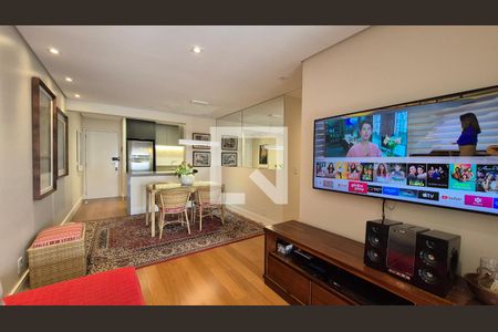 Sala de apartamento à venda com 3 quartos, 91m² em Vila Assunção, Santo André