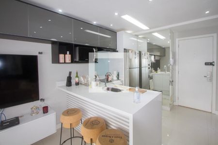 Sala de apartamento para alugar com 1 quarto, 55m² em Brooklin, São Paulo