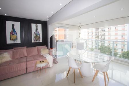 Sala de apartamento para alugar com 1 quarto, 55m² em Brooklin, São Paulo