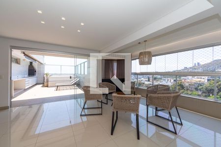 Sala de apartamento à venda com 4 quartos, 220m² em Buritis, Belo Horizonte