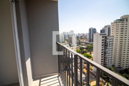 Varanda da Sala de apartamento para alugar com 1 quarto, 30m² em Campo Belo, São Paulo