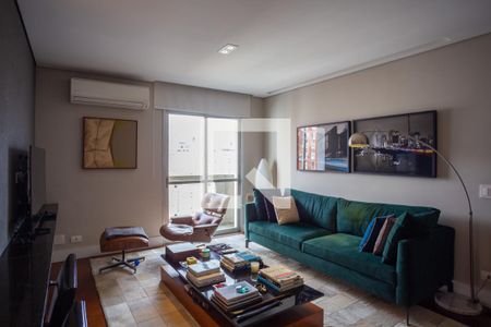 Sala de apartamento à venda com 1 quarto, 57m² em Vila Nova Conceição, São Paulo