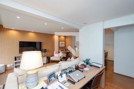 Sala de apartamento à venda com 3 quartos, 124m² em Brooklin, São Paulo