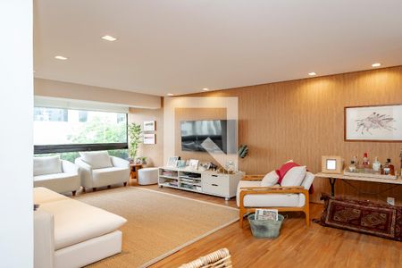 Sala de apartamento à venda com 3 quartos, 124m² em Brooklin, São Paulo