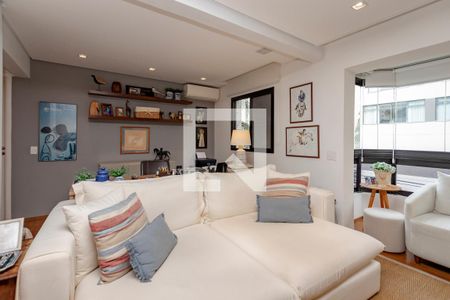 Sala de apartamento à venda com 3 quartos, 124m² em Brooklin, São Paulo