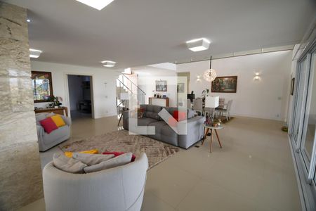 Sala de casa de condomínio para alugar com 5 quartos, 620m² em Loteamento Alphaville Campinas, Campinas