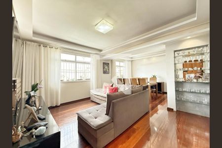 Sala de apartamento à venda com 3 quartos, 112m² em Nova Suíça, Belo Horizonte