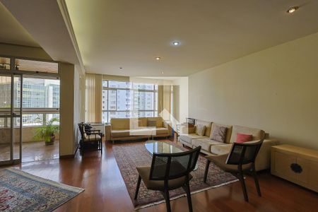 Sala de apartamento à venda com 4 quartos, 240m² em Santo Agostinho, Belo Horizonte