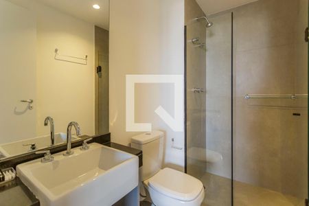 Banheiro de kitnet/studio à venda com 1 quarto, 29m² em Indianópolis, São Paulo