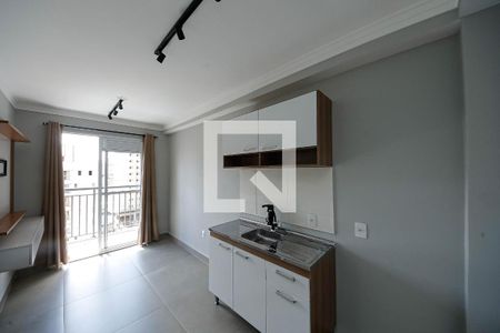 Sala/Cozinha de apartamento para alugar com 1 quarto, 28m² em Vila Tolstoi, São Paulo