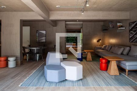 Área comum de kitnet/studio para alugar com 1 quarto, 47m² em Pompeia, São Paulo
