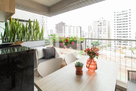 Varanda da Sala de kitnet/studio à venda com 1 quarto, 47m² em Pompeia, São Paulo