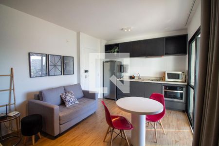 Sala / Quarto - Studio de kitnet/studio à venda com 1 quarto, 35m² em Campo Belo, São Paulo