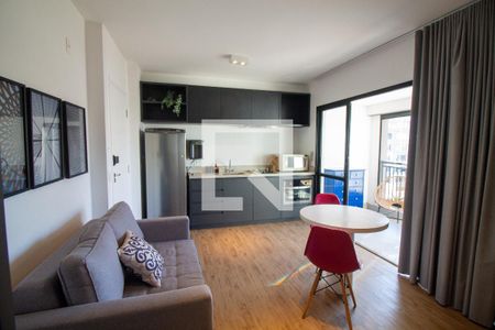 Sala / Quarto - Studio de kitnet/studio à venda com 1 quarto, 35m² em Campo Belo, São Paulo