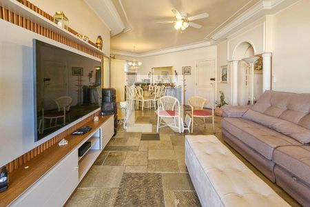 Sala de apartamento para alugar com 4 quartos, 180m² em Balneario Guarujá, Guarujá