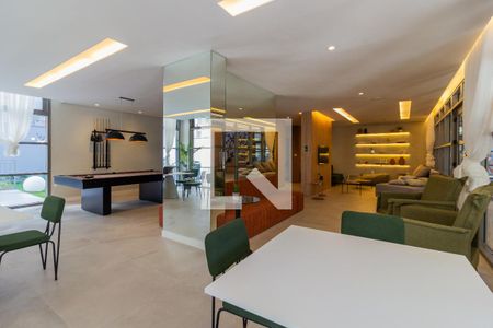 Área comum - Salão de festas de apartamento para alugar com 1 quarto, 26m² em Sumaré, São Paulo