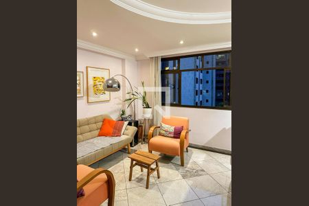 Sala de apartamento à venda com 3 quartos, 80m² em Funcionários, Belo Horizonte