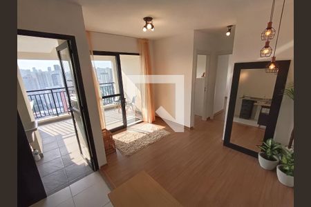 Sala de apartamento à venda com 2 quartos, 50m² em Nova Klabin, São Paulo