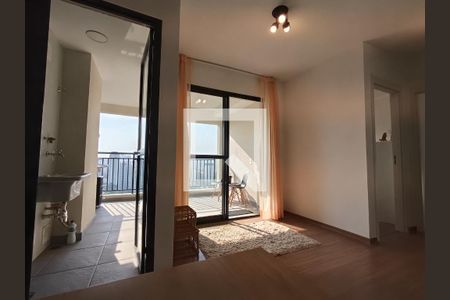 Sala de apartamento à venda com 2 quartos, 50m² em Nova Klabin, São Paulo