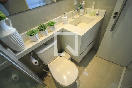 Banheiro da Suíte de apartamento à venda com 1 quarto, 29m² em Brás, São Paulo