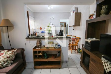 Sala de casa para alugar com 2 quartos, 60m² em Vila Caiçara, Praia Grande