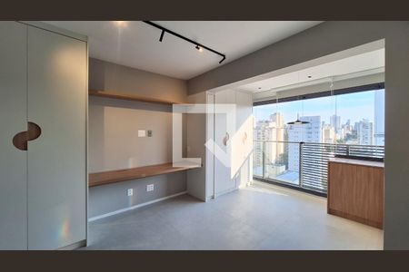 Sala/Cozinha de apartamento à venda com 1 quarto, 28m² em Pompeia, São Paulo