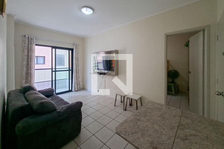 Sala de apartamento para alugar com 1 quarto, 45m² em Ocian, Praia Grande