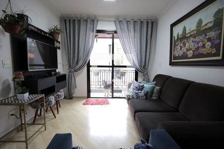 Sala de apartamento à venda com 3 quartos, 86m² em Vila Eldizia, Santo André