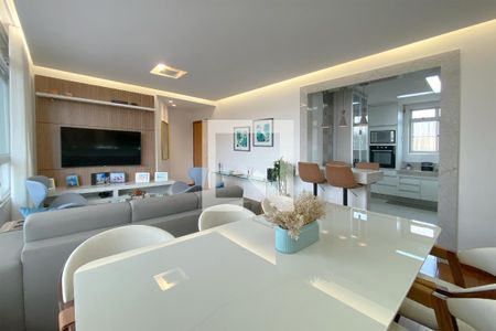 Sala de apartamento à venda com 3 quartos, 106m² em Gutierrez, Belo Horizonte