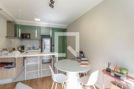 Sala/Cozinha de apartamento à venda com 2 quartos, 51m² em Itaim Bibi, São Paulo