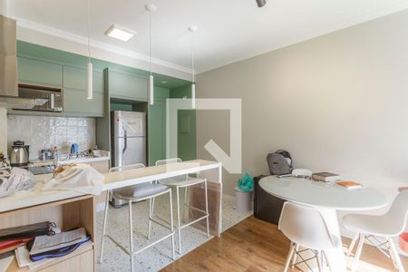 Sala/Cozinha de apartamento à venda com 2 quartos, 51m² em Itaim Bibi, São Paulo