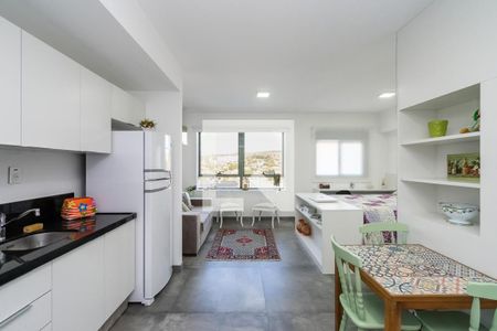 Cozinha de kitnet/studio à venda com 1 quarto, 38m² em chacara das pedras, Porto Alegre