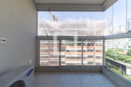 Varanda da Sala de apartamento para alugar com 1 quarto, 43m² em Paraíso, São Paulo
