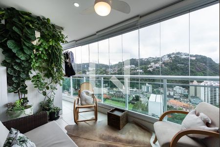 Varanda da Sala de apartamento para alugar com 2 quartos, 75m² em José Menino, Santos