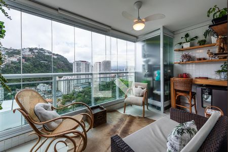 Varanda da Sala de apartamento para alugar com 2 quartos, 75m² em José Menino, Santos