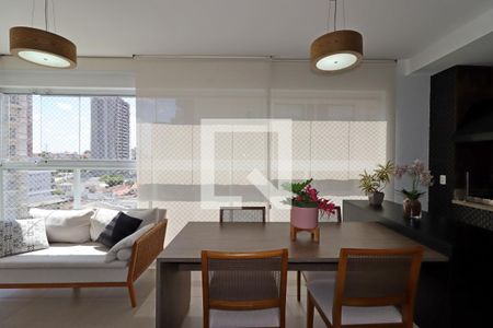 Varanda Gourmet de apartamento à venda com 4 quartos, 181m² em Campestre, Santo André