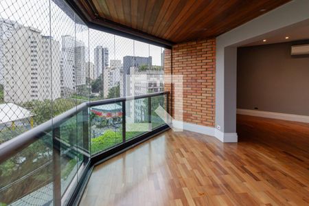 Sacada da Sala de apartamento para alugar com 6 quartos, 467m² em Real Parque, São Paulo