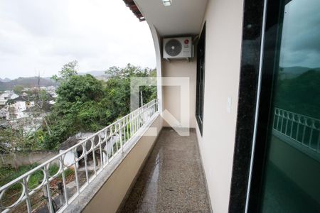 Varanda da Suíte de casa de condomínio para alugar com 3 quartos, 450m² em Taquara, Rio de Janeiro