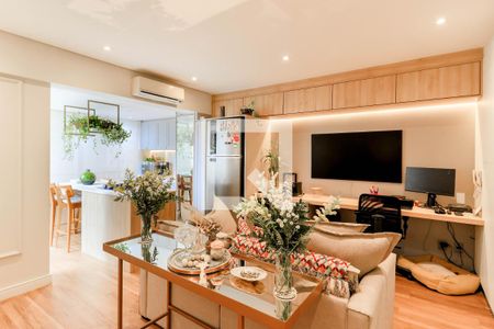 Sala de apartamento à venda com 1 quarto, 46m² em Vila Gertrudes, São Paulo